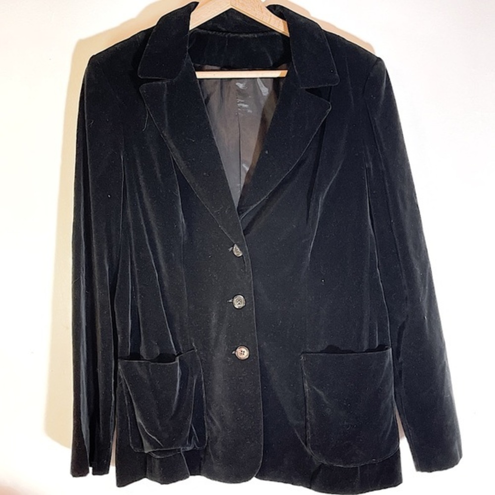 Vintage Jon Woods NY velvet blazer. Size 14.